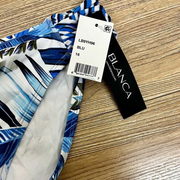 La Blanca Women's Too Cool Bikini Swim Bottom Separates Swimsuit (16, Blue) - Picture 2 of 5